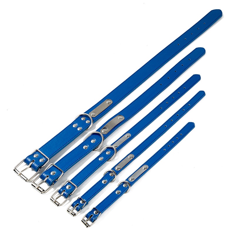 Vòng Cổ Bằng Thép Không Gỉ Và Pu Khắc Chữ Pu Chống Mất Cho Thú Cưng 27 Pets』