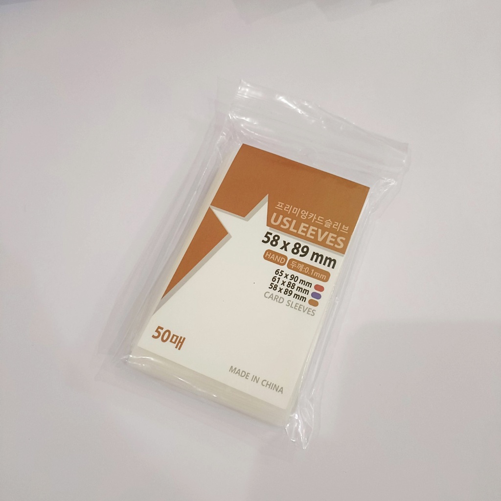 Bọc bài Sleeve USLEEVES HARD SIÊU DÀY 0.1mm, Bọc Photocard, Mini Photocard, ...