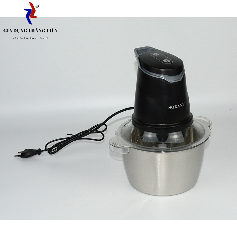 Máy xay thịt , máy xay đa năng Sokany 7020 4 lưỡi cối 2L Inox 304 công suất lớn Hàng chính hãng BH 12 tháng