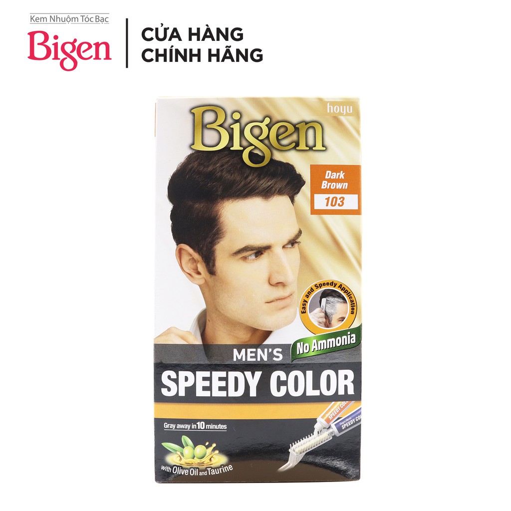 Thuốc Nhuộm Tóc phủ bạc dạng kem Cho Nam Giới Bigen Men’s Speedy Color 80ml