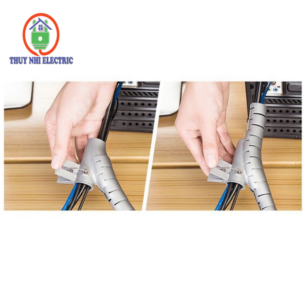 Ống luồn thông minh làm gọn dây điện bàn máy tính