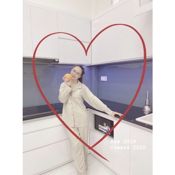 Pyjama Tay Dài Quần Dài Vải Tole Lanh 40-75kg