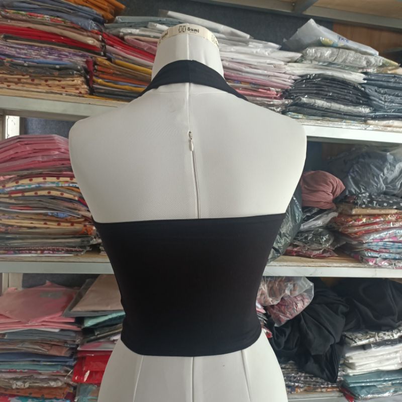 Áo Croptop yếm, áo 2 dây u quàng cổ 2 lớp Bigsize Hằng SumiHsumi