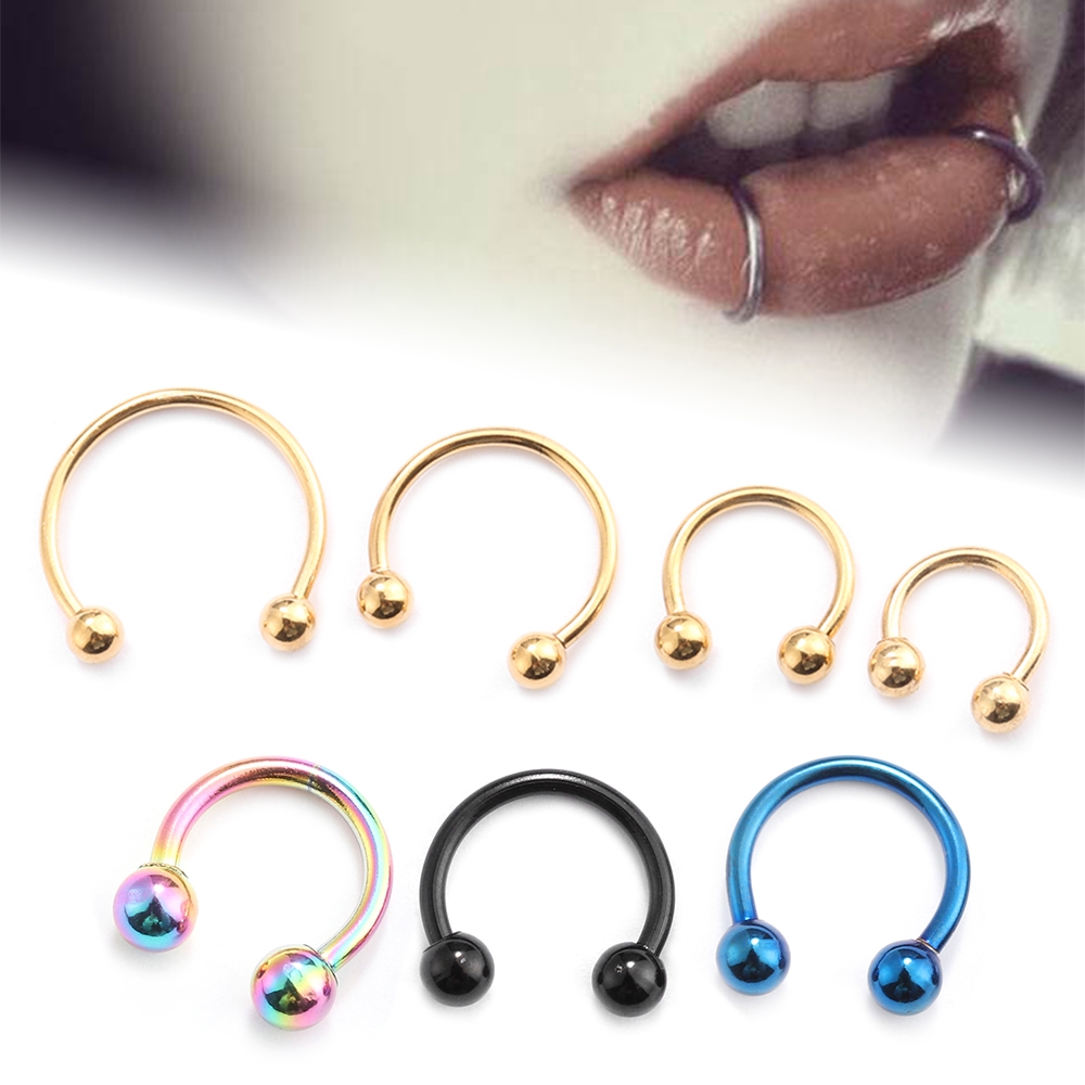 Khuyên mũi bằng thép không gỉ cá tính dành cho nam nữ