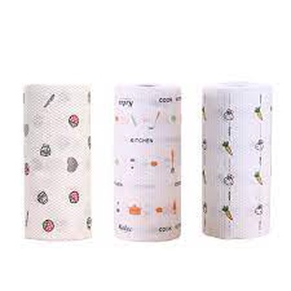 Cuộn khăn giấy thấm dầu mỡ hình củ quả dễ thương