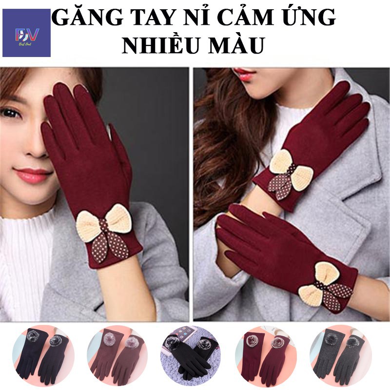 Găng tay nỉ cảm ứng