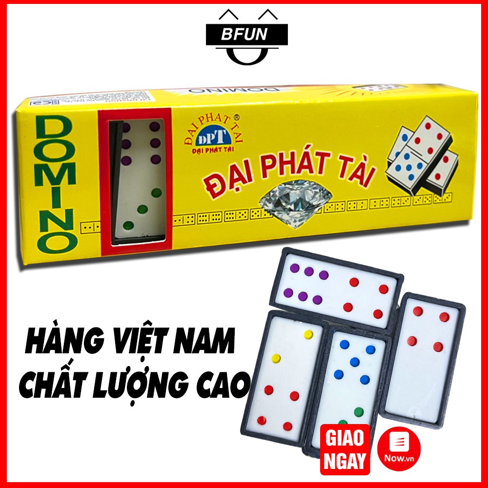 Cờ DOMINO ĐẠI PHÁT TÀI Cao Cấp - Quân Cờ Bằng Nhựa, Boardgame, Đồ Chơi Trẻ Em BFUN