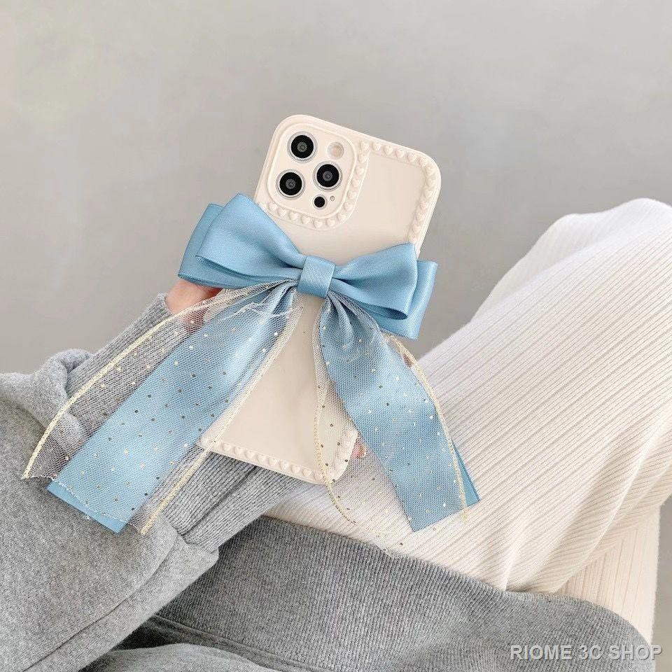 Ốp Điện Thoại Họa Tiết Ren Thắt Nơ Dành Cho Iphone | BigBuy360 - bigbuy360.vn