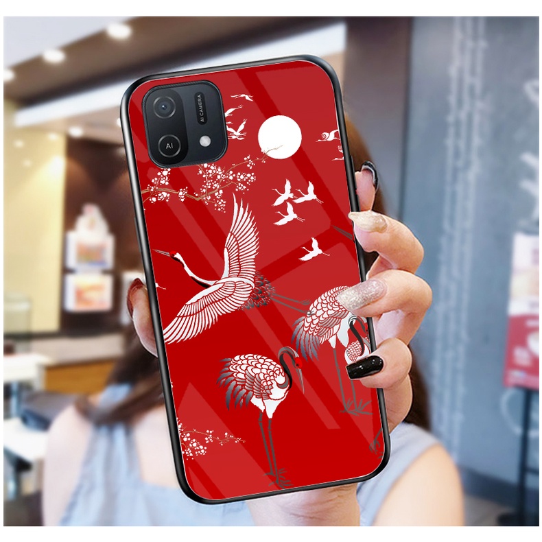Ốp Lưng OPPO A16K mặt kính cường lực cao cấp