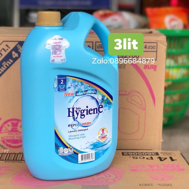 Nước giặt và xả 2 trong 1 Hygiene Thái Lan 3000ml