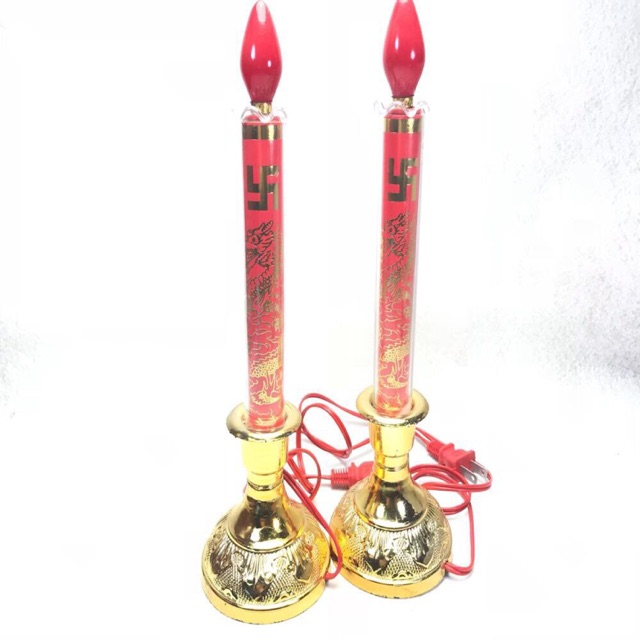 Đèn thờ nến tặng bóng ( có 3 cỡ 22-26-33cm)