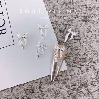 phụ kiện trang trí móng charm nơ quốc dân