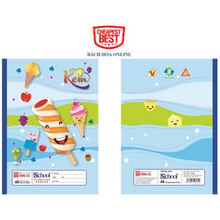 Vở school kem Hồng Hà 48tr (4 ôly) ms:0532