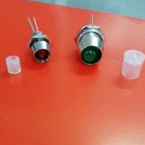 Chụp LED vỏ sắt sáng bóng LED F3 F5 cho LED cắm phi 3 phi 5