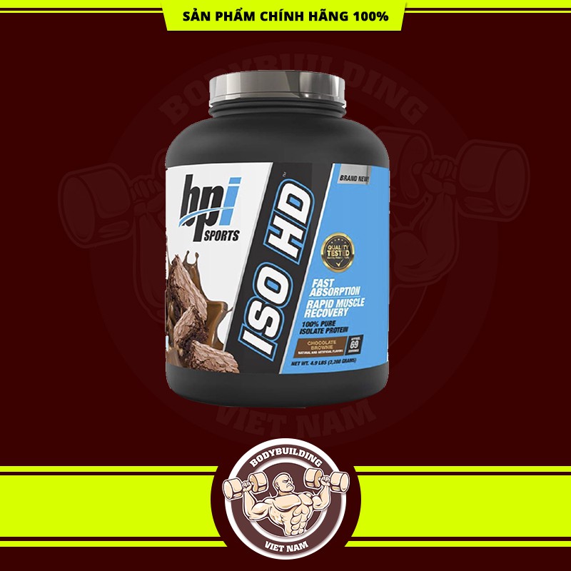 ISO HD 100% PURE ISOLATE PROTEIN - SỮA WHEY HỖ TRỢ TĂNG CƠ BẮP BPI