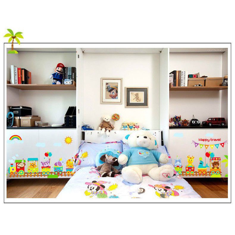 Decal dán tường Đoàn tàu vui nhộn 2 - MSP DB047 - decalhcm