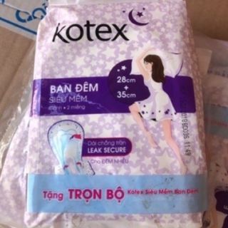 Combo 20 miếng Bvs Kotex ban đêm 28cm+35cm (10 gói)