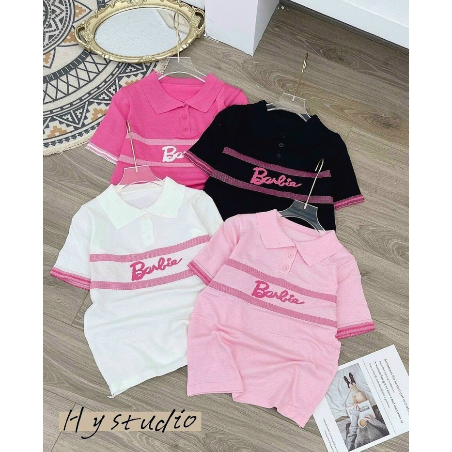 Áo Len Montogi Cổ Bẻ Thêu Bb Cho Nữ