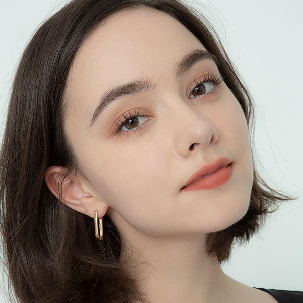 Khuyên Tai Hình Chữ Nhật Thiết Kế Đơn Giản Thời Trang Cho Nữ|Khuyên Tai Nữ Hình Oval Nhiều Màu Sắc Thời Trang