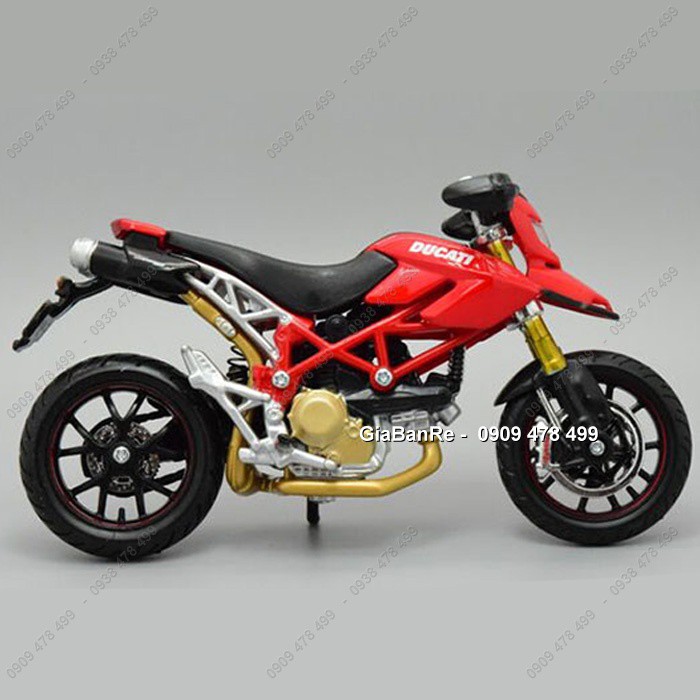 Xe Mô Hình Moto Ducati Hypermotard 1100s Tỉ Lệ 1:18 - Maisto - Đỏ - 87981