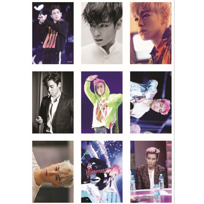 Lomo card ảnh thành viên BIGBANG TOP full 54 ảnh