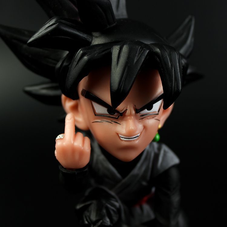 Mô Hình Dragon Ball Contempt - Black & Rose Goku Zamasu 13cm