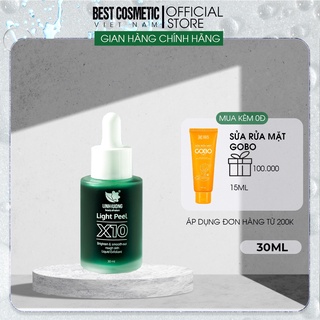 Serum thay da sinh học BHA AHA PHA tái tạo phục hồi da mụn, nám, sẹo rỗ sạm màu Peel da Linh Hương Light Peel X10 30ml