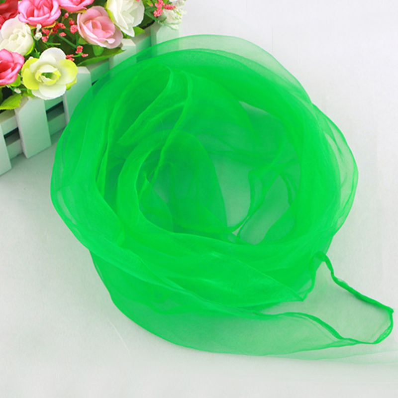 Set 12 khăn voan vuông nhiều màu sắc dùng làm đạo cụ trình diễn ảo thuật cho bé gái