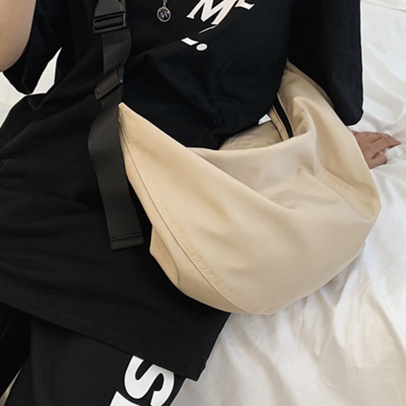 Túi Đeo Chéo Vai Unisex Bằng Nylon Chống Nước Có Dây Điều Chỉnh Được