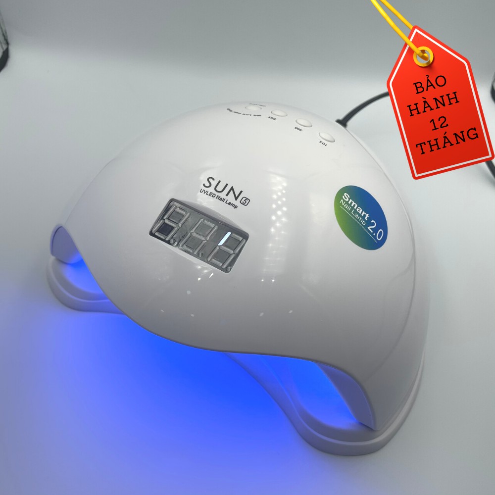 Máy hơ gel Sun 5 Tem Xanh Chính Hãng 48W- Màu Trắng