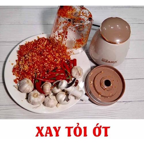 [XAY ĐÁ] Máy Xay OSAKA Nhật Bản - Máy Xay Sinh Tố Mini Cầm Tay, Xay Thịt, Xay Đá, Xay Thực Phẩm Cứng - BẢO HÀNH 6 THÁNG