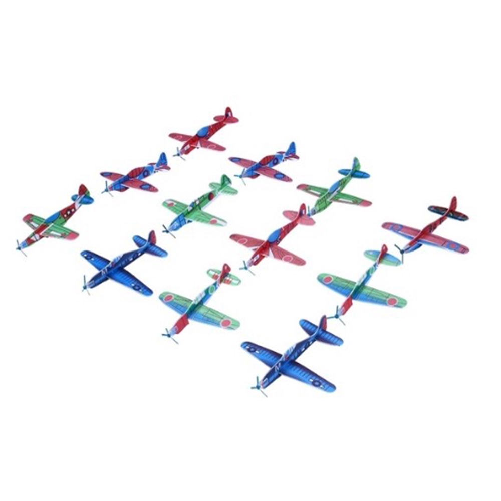 DIACHA 10pcs Color Randomly Educational Prop DIY foam Kids Children Gift Assembly Aircraft Fighter