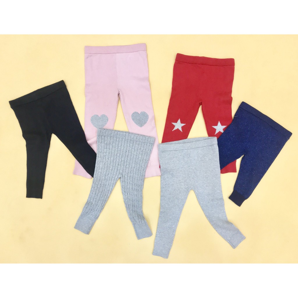 [FREESHIP đơn từ 0đ] Quần legging len dư xịn Gap cho bé gái từ 6 tháng đến 5 tuổi