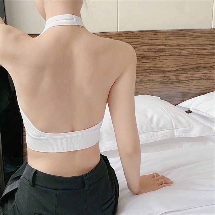 Áo Bra Thun Tăm Hở Lưng Cổ Yếm Có Mút Ngực B467