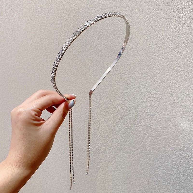 Cài Tóc Tua Rua Đính Đá Lấp Lánh Phong Cách Hàn Quốc