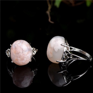 Natural Cherry Agate Color Rings