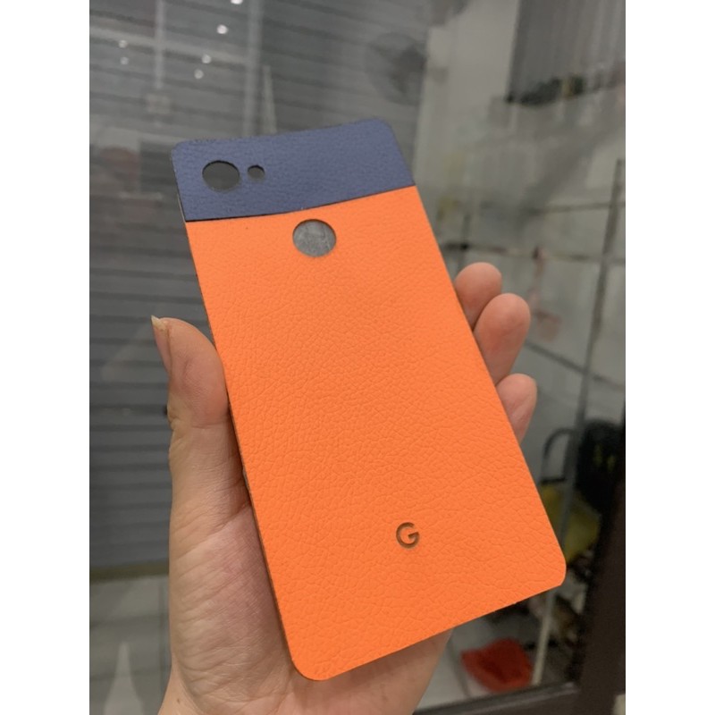 [Dán da] Miếng dán da lưng Google Pixel 3XL trơn không các màu