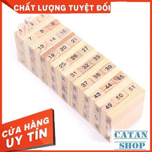 [XẢ KHO+FREE SHIP] Rút gỗ to Đồ chơi rút gỗ số loại to đại Wiss Toy kiểu mới 54 thanh