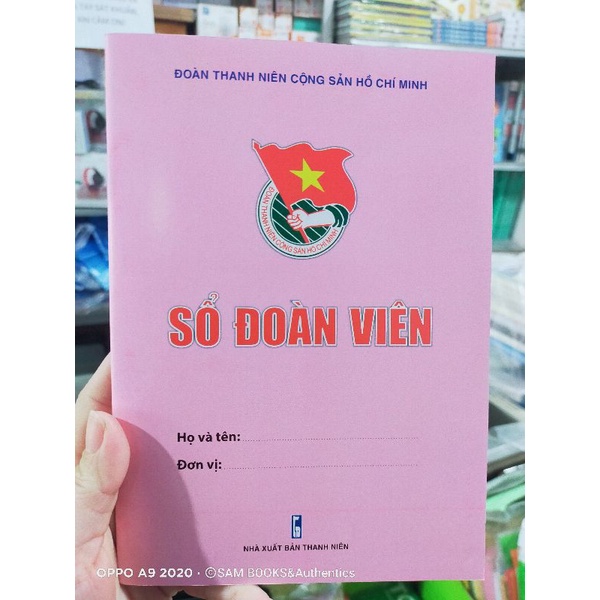Sổ đoàn viên màu hồng  new 2023