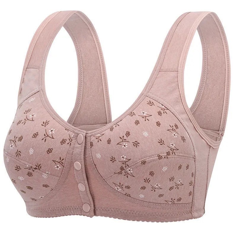 Áo Ngực Cài Trước Bằng Cotton Thoải Mái Plus Size Cho Mẹ Bầu