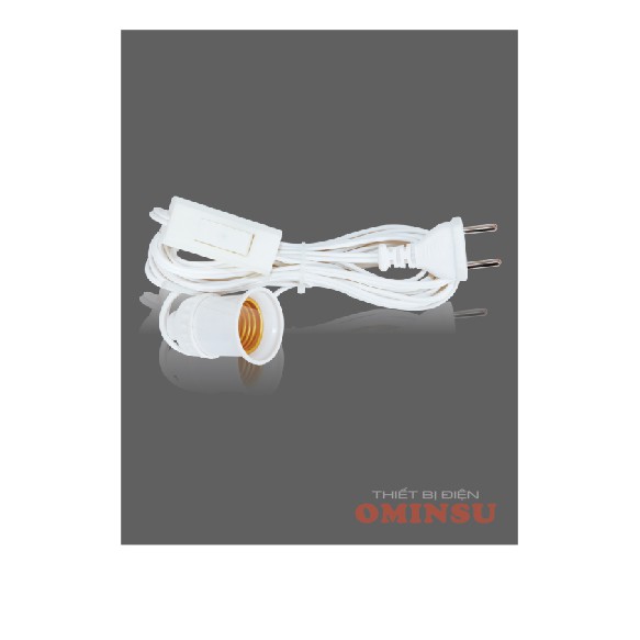 Đui đèn liền công tắc Ominsu có phích cắm