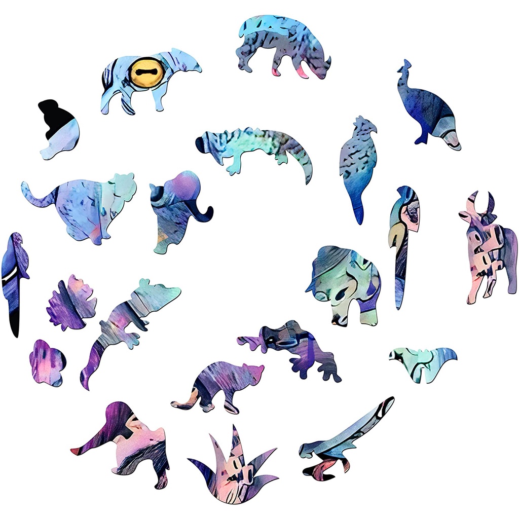 Bộ xếp hình gỗ đồ chơi Thegioipuzzle ghép hình puzzle con vật- Bạch Tuộc