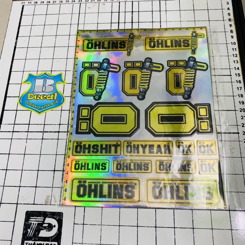 Tem logo stiker chữ O