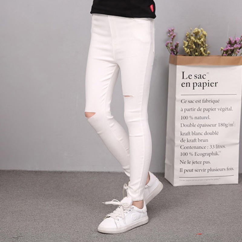 Quần Jeans Rách Thời Trang Cho Bé