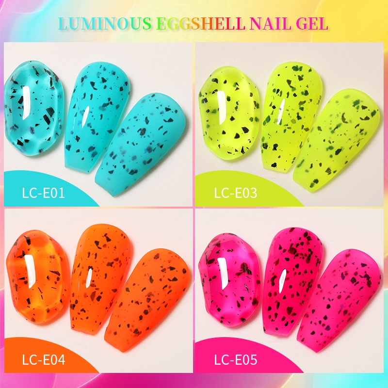 Sơn móng tay UR SUGAR 7ml dạng vỏ trứng màu dạ quang phát sáng trong bóng tối