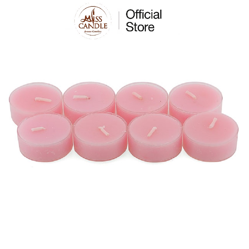 Nến thơm hộp 8 nến tealight Miss Candle NQM2059 (Chọn màu)