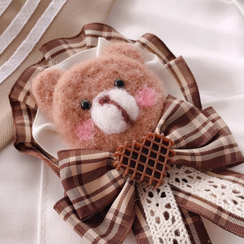 Ghim Cài Áo Hình Chú Gấu Hoạt Hình Phong Cách Lolita Đáng Yêu