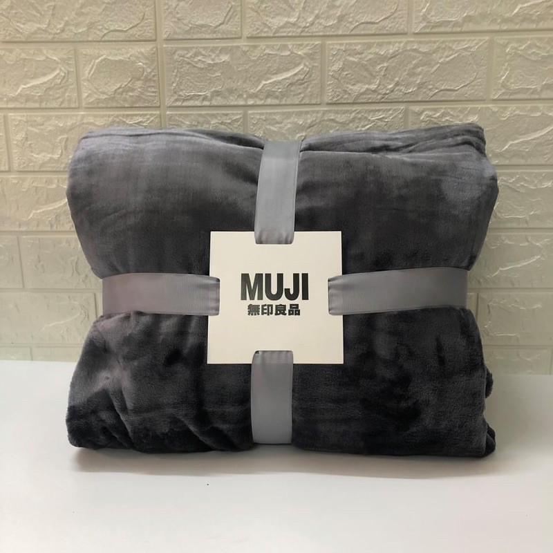 Chăn lông tuyết Muji Blanket 2 mặt