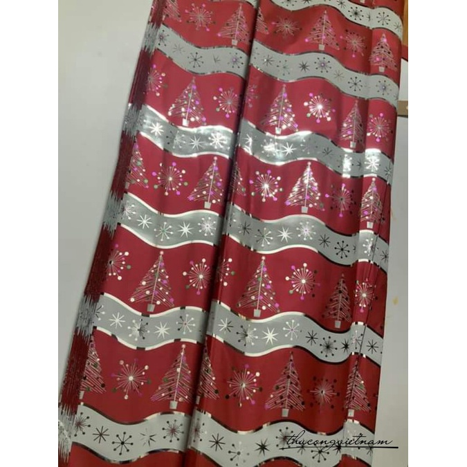 Giấy kiếng gói quà Hàn Quốc họa tiết Giáng Sinh