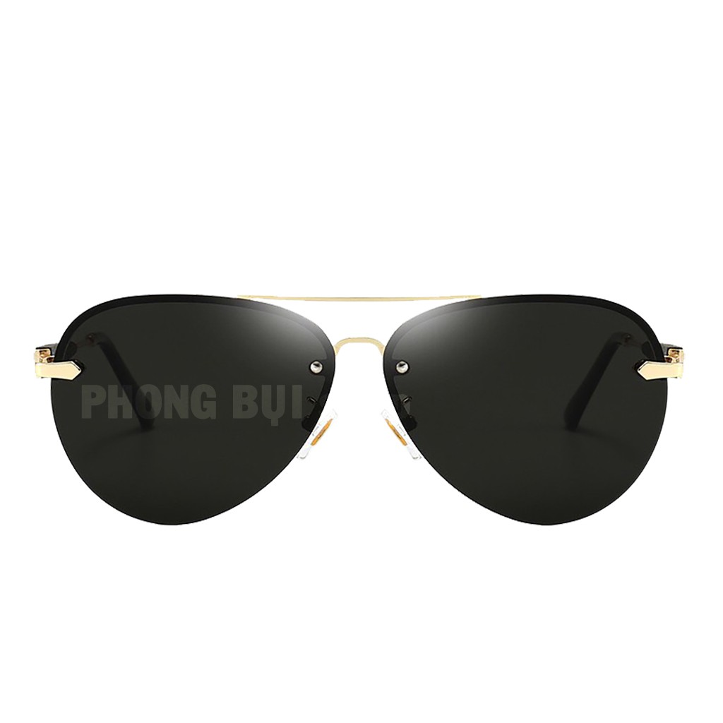 Kính Mát Nam Mắt Chuồn Cao Cấp Đầy Đủ Phụ Kiện Hộp Tối Màu Đi Đêm Đi Nắng Chống Tia UV | BigBuy360 - bigbuy360.vn